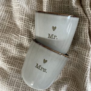Set bekers "mr en mrs"