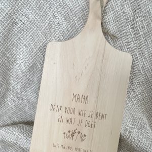 Plank "Dank voor wie je bent en wat je doet"