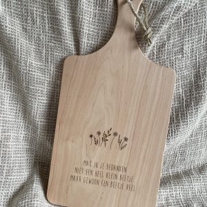 Plank "Mag ik je bedanken"