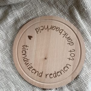 Plank "Tienduizend redenen tot dankbaarheid"