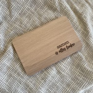 Serveerplankje "Samen is alles leuker"