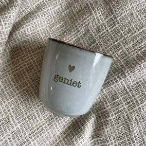 Beker "Geniet"