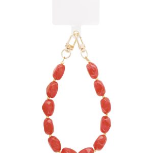 Telefoonkoord oranje/rood