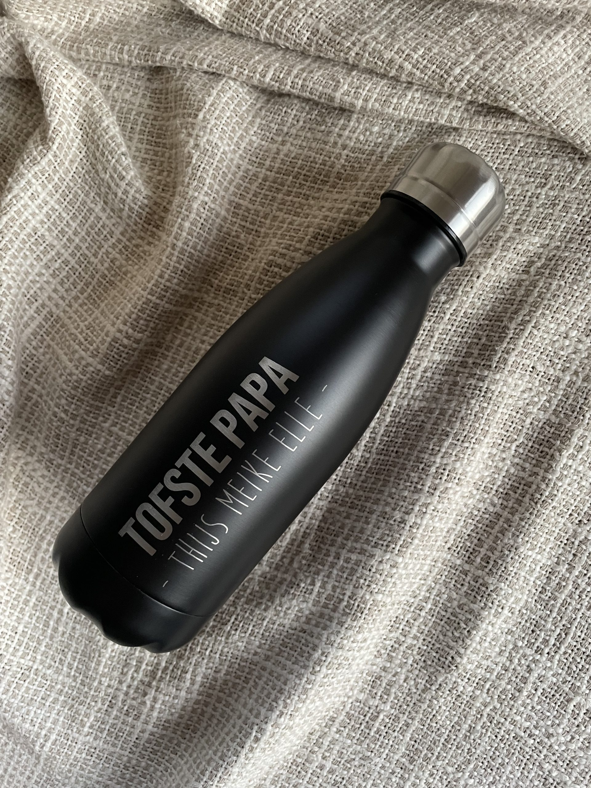 Drinkfles TOFSTE papa gepersonaliseerd met namen